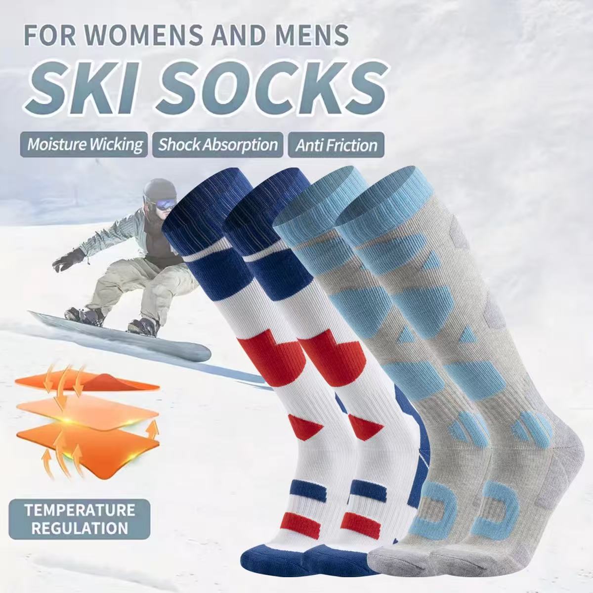Thermal Sock Winter - 열 보온 겨울 스키 양말 두꺼운