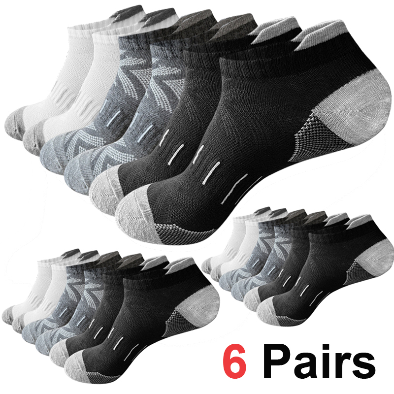 Athletic Sock Cushion - 6/12쌍 쿠션형 운동용 발목 양말 통기성