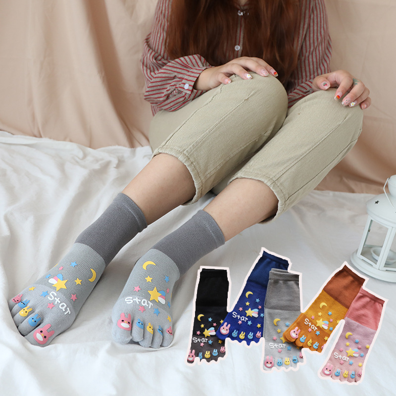 5 쌍 다섯 손가락 양말 여성 면화 봄과 여름 중간 튜 - Toe Sock Split 리뷰 및 가격