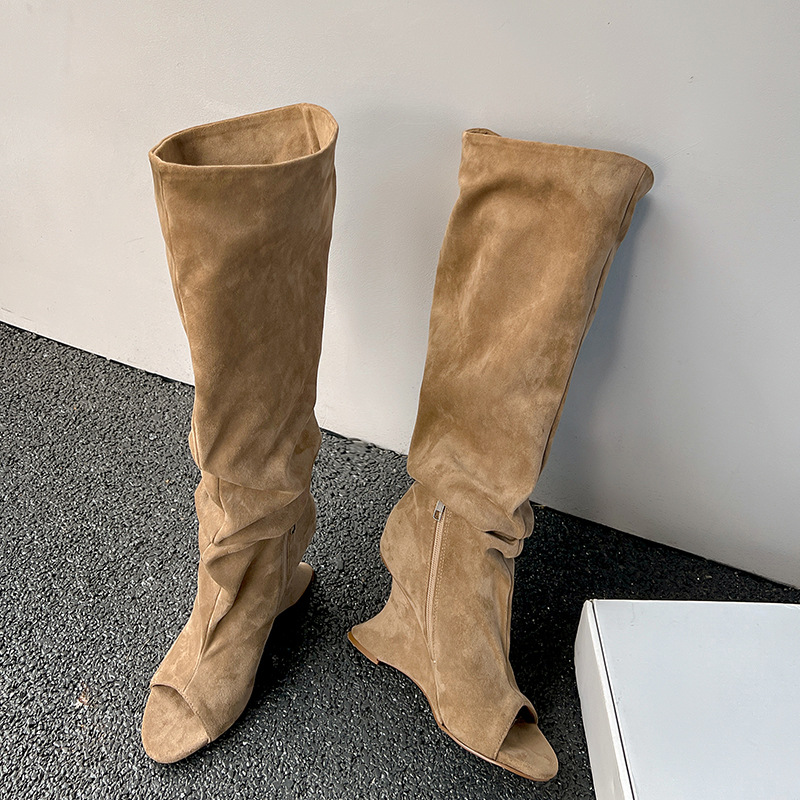AIYKAZYSDL Strange 웨지 힐 피프 토 니 - Knee High Sock Women 리뷰 및 가격