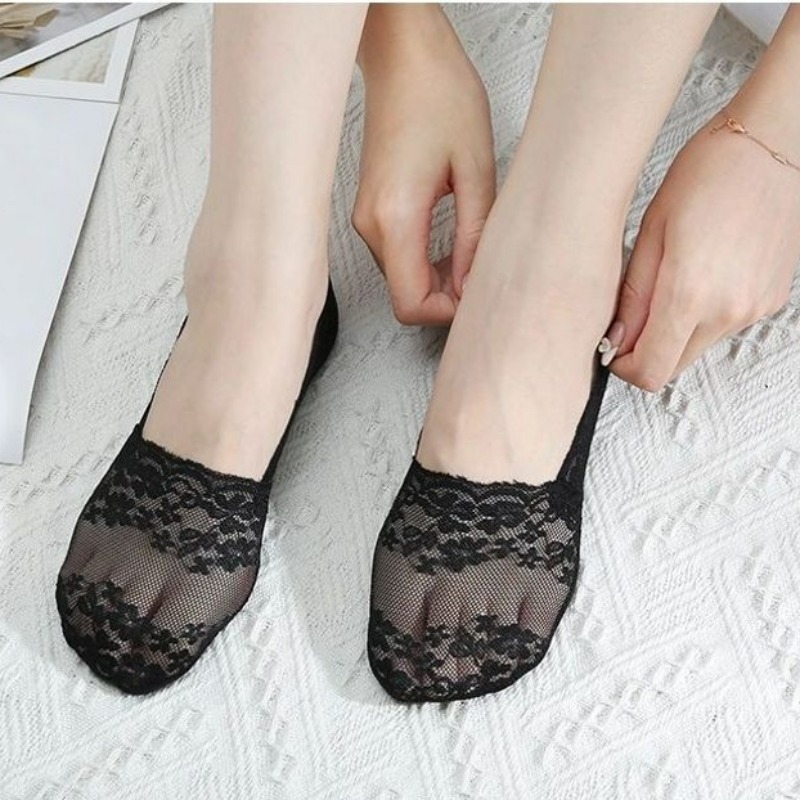 1/10쌍 여성용 레이스 인비저블 보트 양말 노쇼 발목 - Ankle Sock Low Cut 리뷰 및 가격