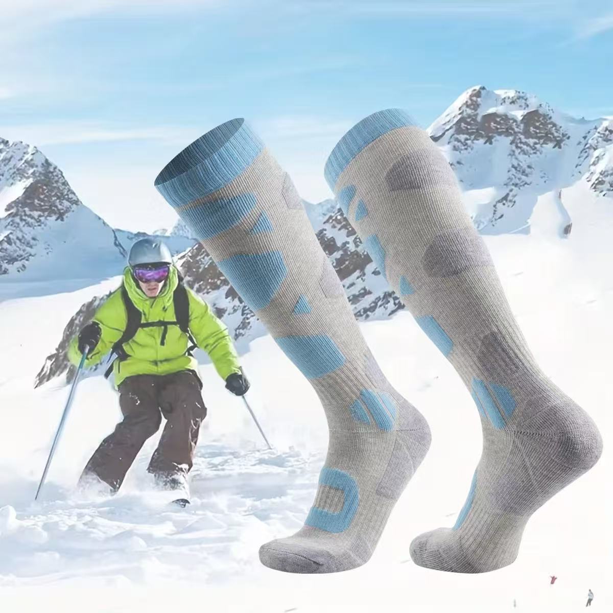 열 보온 겨울 스키 양말 두꺼운 면 남녀 따뜻한 야외  - Thermal Sock Winter 리뷰 및 가격