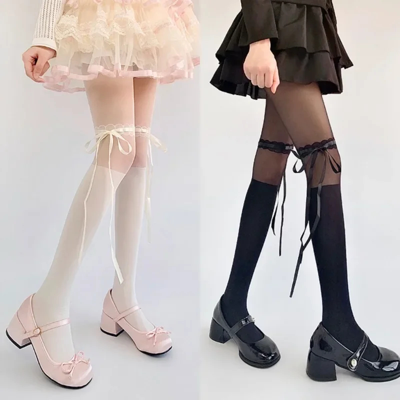 로리타 코스 스윗 타이츠 여성용 귀여운 실크 스타킹,  - Tights Pantyhose Sheer 리뷰 및 가격