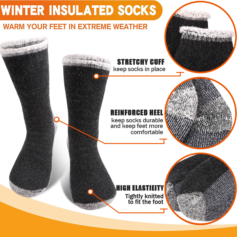 1 쌍 남성용 메리노 울 따뜻한 양말 스노우 양말 겨울 - Wool Hiking Sock 리뷰 및 가격